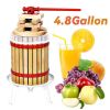 4.8 Gal Manual Presser Juicer Fruit Wine Press for Wine Making Juice Vegetable