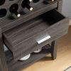 ID USA 212924 Wine Cabinet Distressed Grey