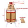 3.17 Gal Manual Presser Juicer Fruit Wine Press for Wine Making Juice Vegetable