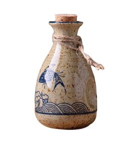 Ceramic Japanese Sake Pot Porcelain Sake Bottle Traditional Liquor Wine Jug #28