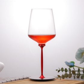 Creative Dancing Red Wine Crystal Glass Goblet (Color: Red)