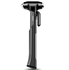 Window breaker safety hammer (Color: Black)