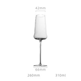 Handmade Ultra-thin Wine Glass Bordeaux Red Wine Crystal (Color: Champagne)