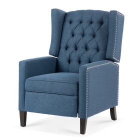 27.16" Wide Manual Wing Chair Recliner (Color: Blue)