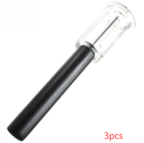 High End Pneumatic Wine Bottle Opener Black Cork Remover Easy Air Pressure Wine Opener H06 (Option: Black-3PCS)